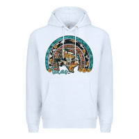White texas map sunflower leopard cowhide aztec turquoise gemstone rainbow Premium Hoodie - Artiststas