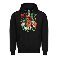 Black merry and bright black man sneakers Zipper Hoodie - RanaPortraitStore