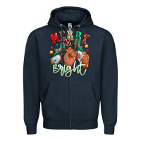 Navy merry and bright black man sneakers Zipper Hoodie - RanaPortraitStore