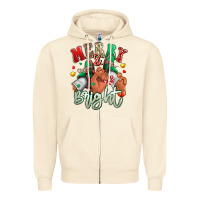 Sandshell merry and bright black man sneakers Zipper Hoodie - RanaPortraitStore