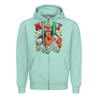 Seafoam merry and bright black man sneakers Zipper Hoodie - RanaPortraitStore