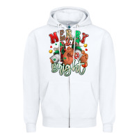 White merry and bright black man sneakers Zipper Hoodie - RanaPortraitStore