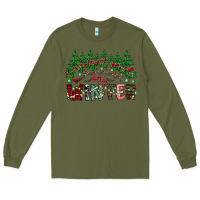 Army Green i was made for winter Long Sleeve Tee - CowhideDigitalArt