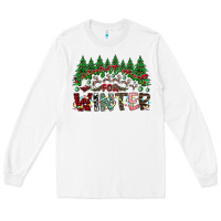White i was made for winter Long Sleeve Tee - CowhideDigitalArt