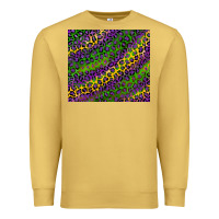 Antique Gold mardi gras leopard Premium Sweatshirt - RanaPortraitStore