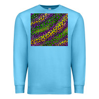 Ocean Blue mardi gras leopard Premium Sweatshirt - RanaPortraitStore