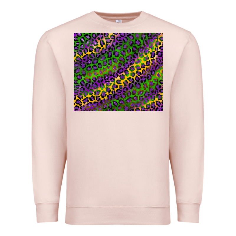Mardi Gras Leopard Premium Sweatshirt by RanaPortraitStore | Teevron
