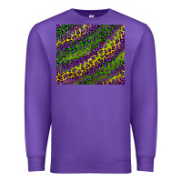 Purple mardi gras leopard Premium Sweatshirt - RanaPortraitStore