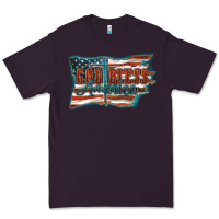 Plum God Bless America Premium Tee - FaDigitalArtStudio
