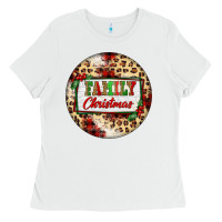 White Family Christmas Ladies Tee - FaDigitalArtStudio