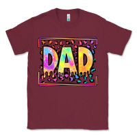 Burgundy lgbtq tie dye dad Classic Tee - OliviaCreatesArt