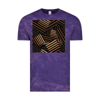 Cloud Purple melanin american flag seamless pattern Vintage Tee - BundleAndBundleShop