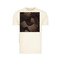 Vintage Arctic melanin american flag seamless pattern Vintage Tee - BundleAndBundleShop