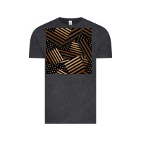 Vintage Black melanin american flag seamless pattern Vintage Tee - BundleAndBundleShop