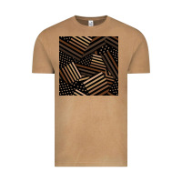 Vintage Camel melanin american flag seamless pattern Vintage Tee - BundleAndBundleShop