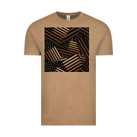 Vintage Coffee melanin american flag seamless pattern Vintage Tee - BundleAndBundleShop