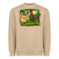 Mushroom It's St. Patrick's Day Rooster And Chicken Heavyweight Sweatshirt - RanaPortraitStore