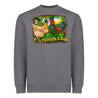 Storm It's St. Patrick's Day Rooster And Chicken Heavyweight Sweatshirt - RanaPortraitStore