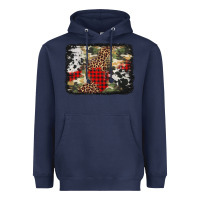 Navy army cowhide leopard Christmas Heavyweight Hoodie - Jasminsmagicworld