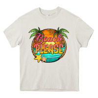 Cream beach please Heavy Core Tee - Jasminsmagicworld