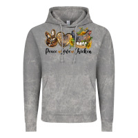 Cloud Rock peace love chicken Vintage Hoodie - LillyAllenDesigns