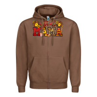 Chestnut softball mama Zipper Hoodie - Jasminsmagicworld