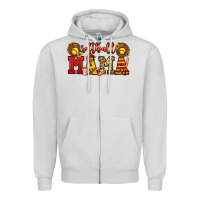 Dove Grey softball mama Zipper Hoodie - Jasminsmagicworld