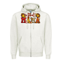 Oatmeal Heather softball mama Zipper Hoodie - Jasminsmagicworld