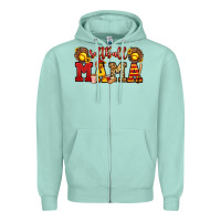 Seafoam softball mama Zipper Hoodie - Jasminsmagicworld