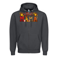 Smoke softball mama Zipper Hoodie - Jasminsmagicworld