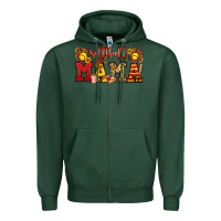 Sports Green softball mama Zipper Hoodie - Jasminsmagicworld