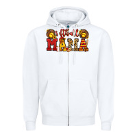 White softball mama Zipper Hoodie - Jasminsmagicworld