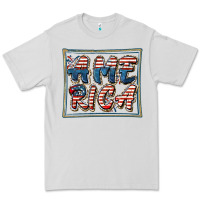 Dove Grey America Premium Tee - FaDigitalArtStudio