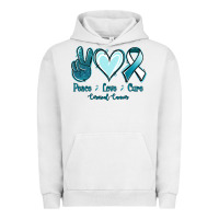 Pigment Lunar Rock Peace Love Cure Cervical Cancer Urban Hoodie - Jasminsmagicworld