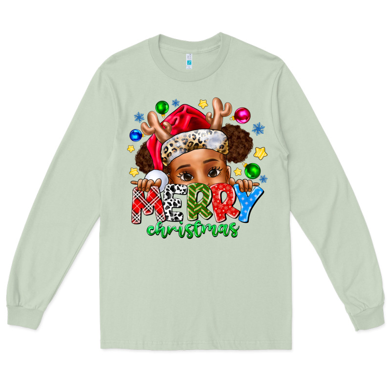 Merry Christmas Long Sleeve Tee by CowhideDigitalArt | Teevron