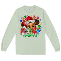 Matcha Merry Christmas Long Sleeve Tee - CowhideDigitalArt