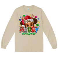 Mushroom Merry Christmas Long Sleeve Tee - CowhideDigitalArt