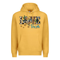 Mustard love texas map sunflower cactus cowhide leopard Premium Hoodie - Artiststas