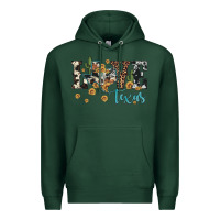 Sports Green love texas map sunflower cactus cowhide leopard Premium Hoodie - Artiststas