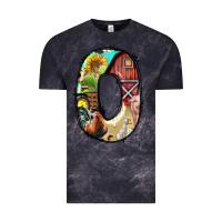 Cloud Black farm life alphabet lowercase letters o Vintage Tee - BundleAndBundleShop
