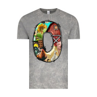 Farm Life Alphabet Lowercase Letters O Vintage Tee | Teevron