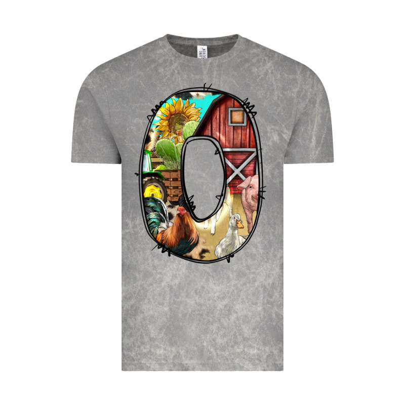 Farm Life Alphabet Lowercase Letters O Vintage Tee by BundleAndBundleShop | Teevron