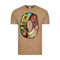 Vintage Coffee farm life alphabet lowercase letters o Vintage Tee - BundleAndBundleShop