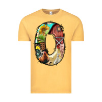 Vintage Mustard farm life alphabet lowercase letters o Vintage Tee - BundleAndBundleShop