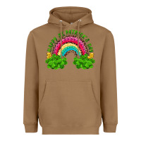 Toasted Coconut Happy St. Patrick's Day Rainbow And Shamrock Heavyweight Hoodie - RanaPortraitStore