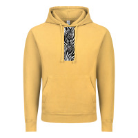 Vintage Mustard Zebra Vintage Hoodie - LillyAllenDesigns