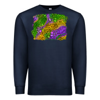 Navy Leopard Gemstone Mardi Gras Premium Sweatshirt - RanaPortraitStore