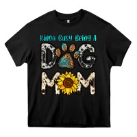 Black kinda busy being a dog mom Heavy Core Tee - OliviaCreatesArt