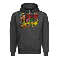 Charcoal Heather My first cinco de mayo Zipper Hoodie - RanaPortraitStore
