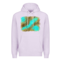 Lilac Turquoise Leopard Background Premium Hoodie - Jasminsmagicworld